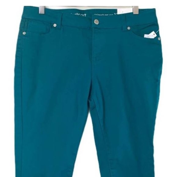 Westport Denim - Westport Dark Teal Jeans, Midrise, Skinny, 14